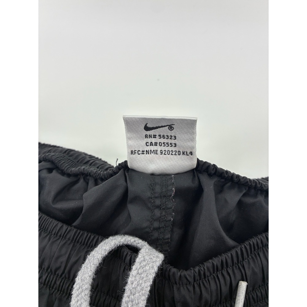 VNT 90's Nike Windbreaker Track Pants Black‎ XL Nylon Joggers Zipper Ankle - Picture 5 of 7